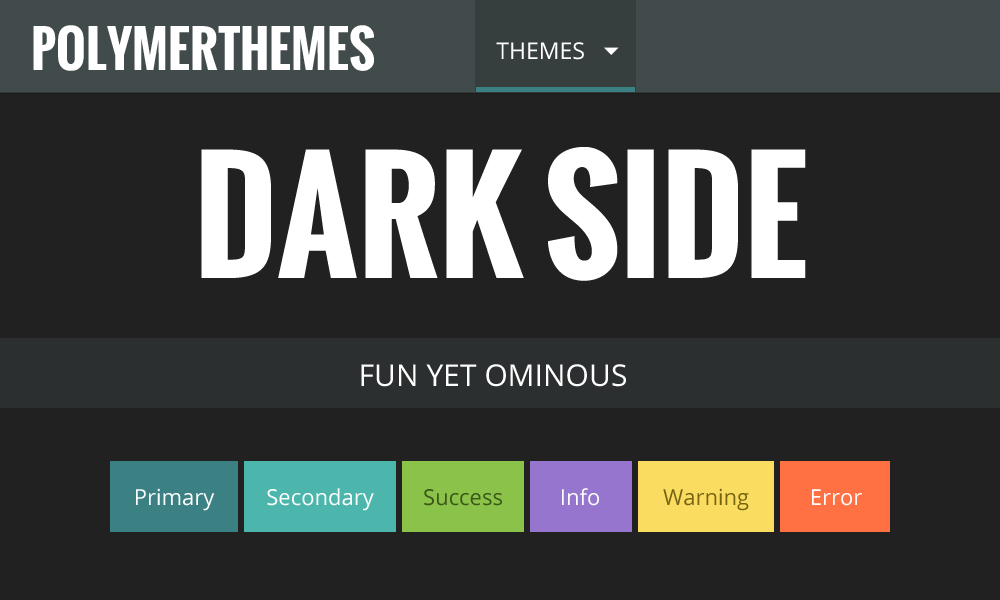 Dark Side theme preview