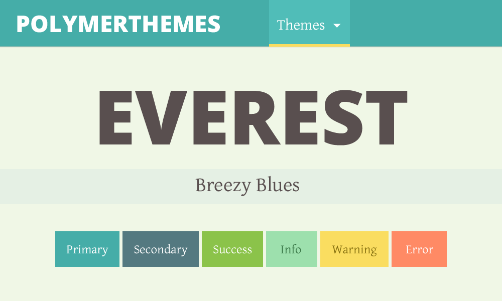 Everest theme preview