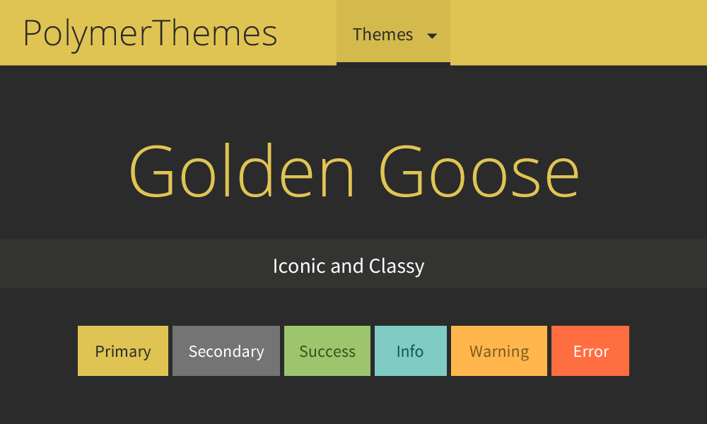 Golden Goose theme preview
