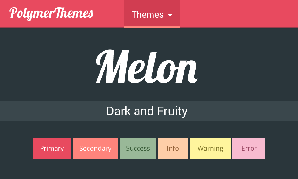 Melon theme preview