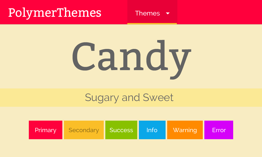 Candy theme preview