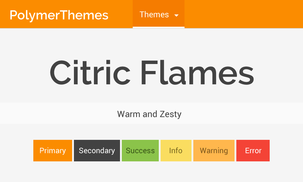 Citric Flames theme preview