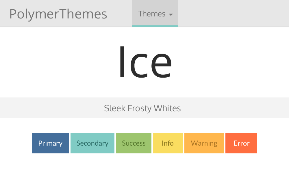 Ice theme preview