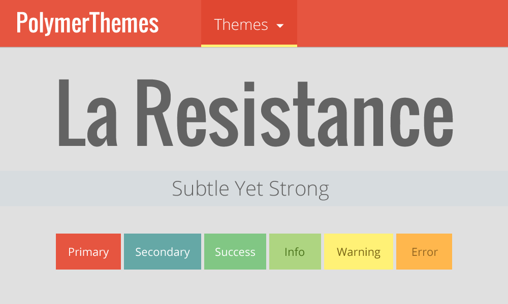 La Resistance theme preview