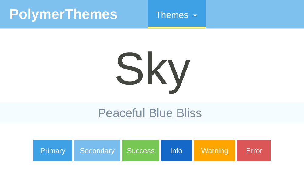 Sky theme preview